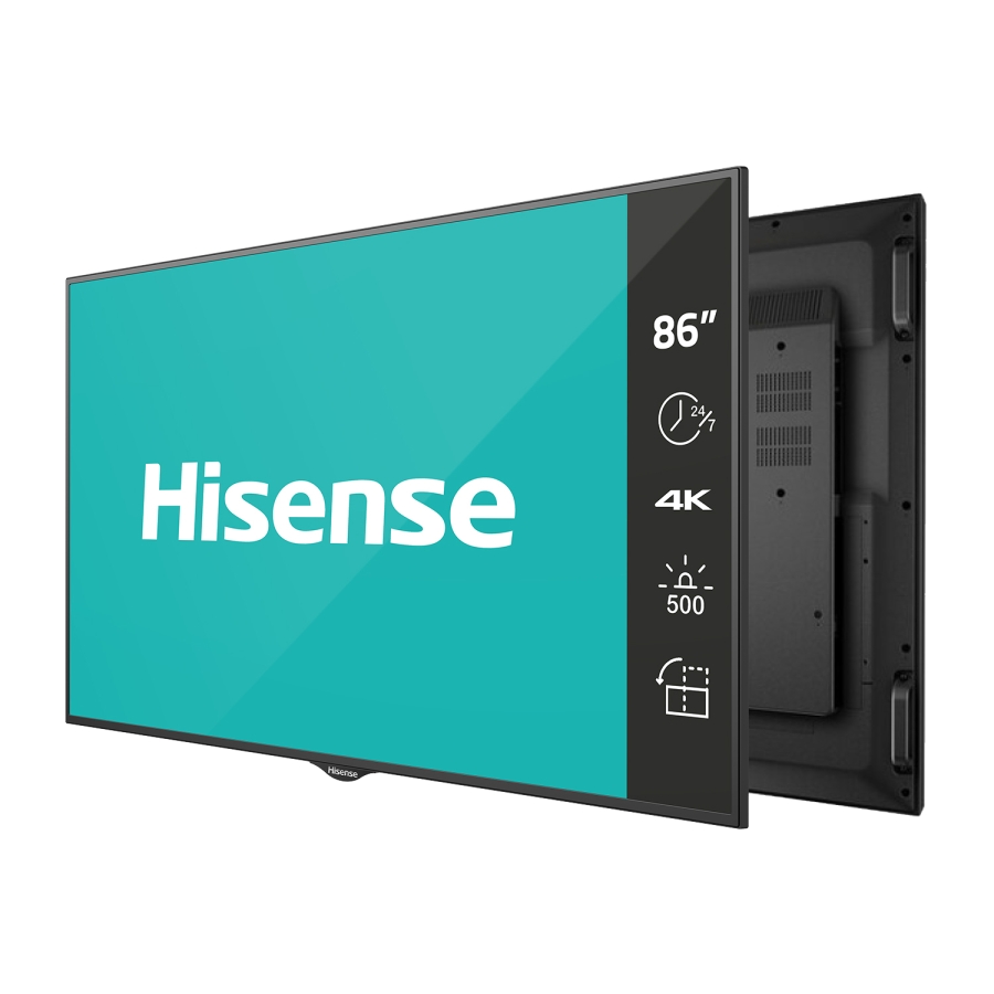 Hisense 86" Commercial Signage Display Right