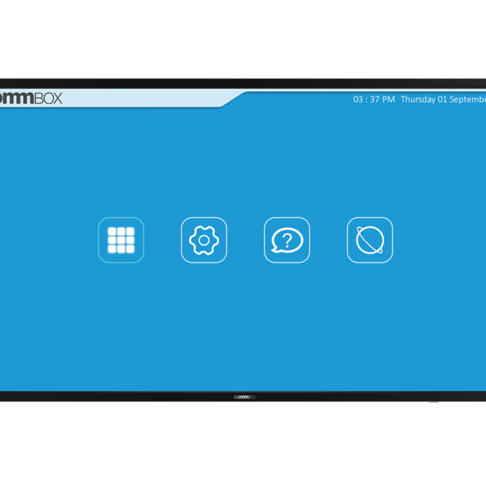 Commbox 75" Smart 4K UHD Commercial Display menu