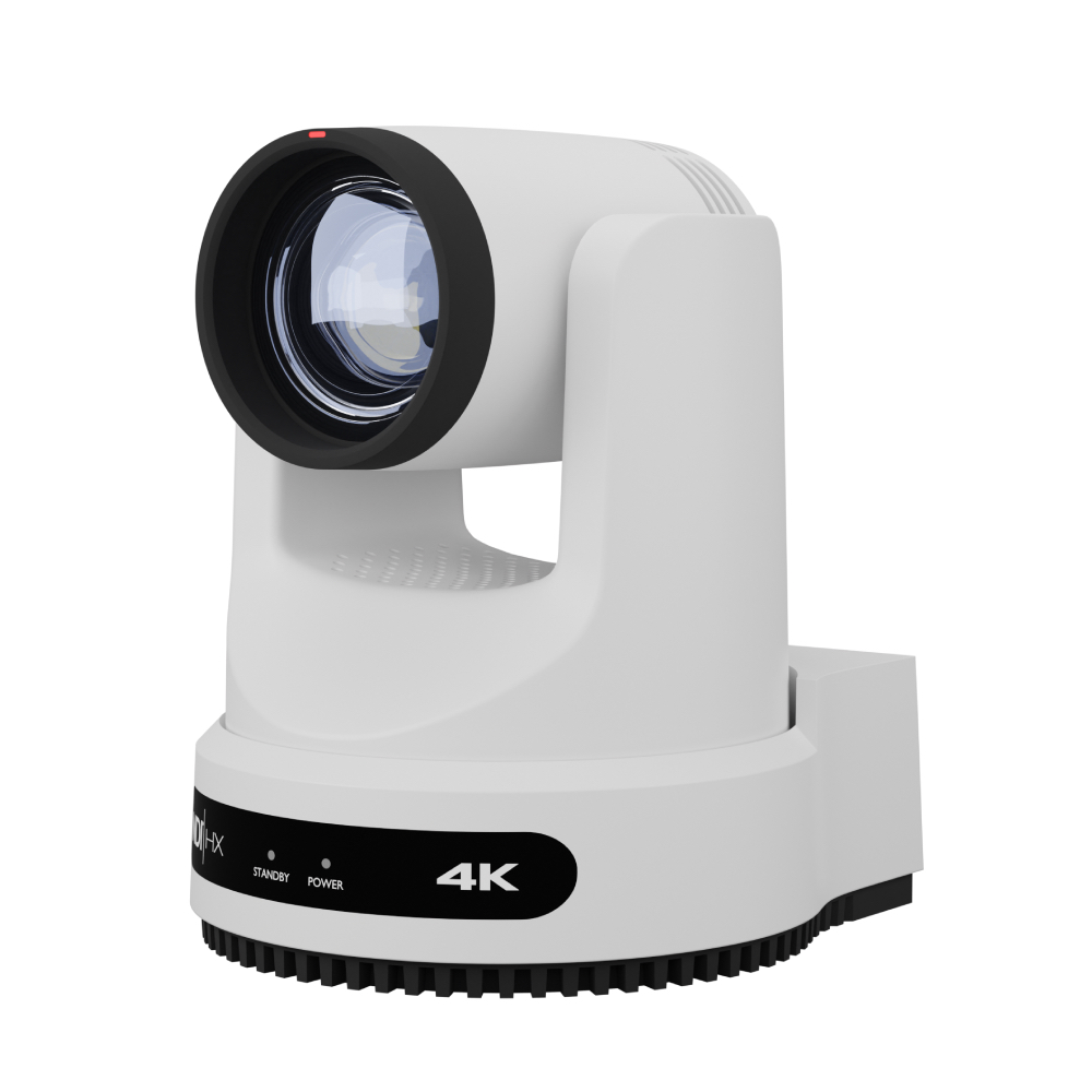 PTZOpticsMove 4K Auto-Tracking PTZ Camera with 12X - White Front Left