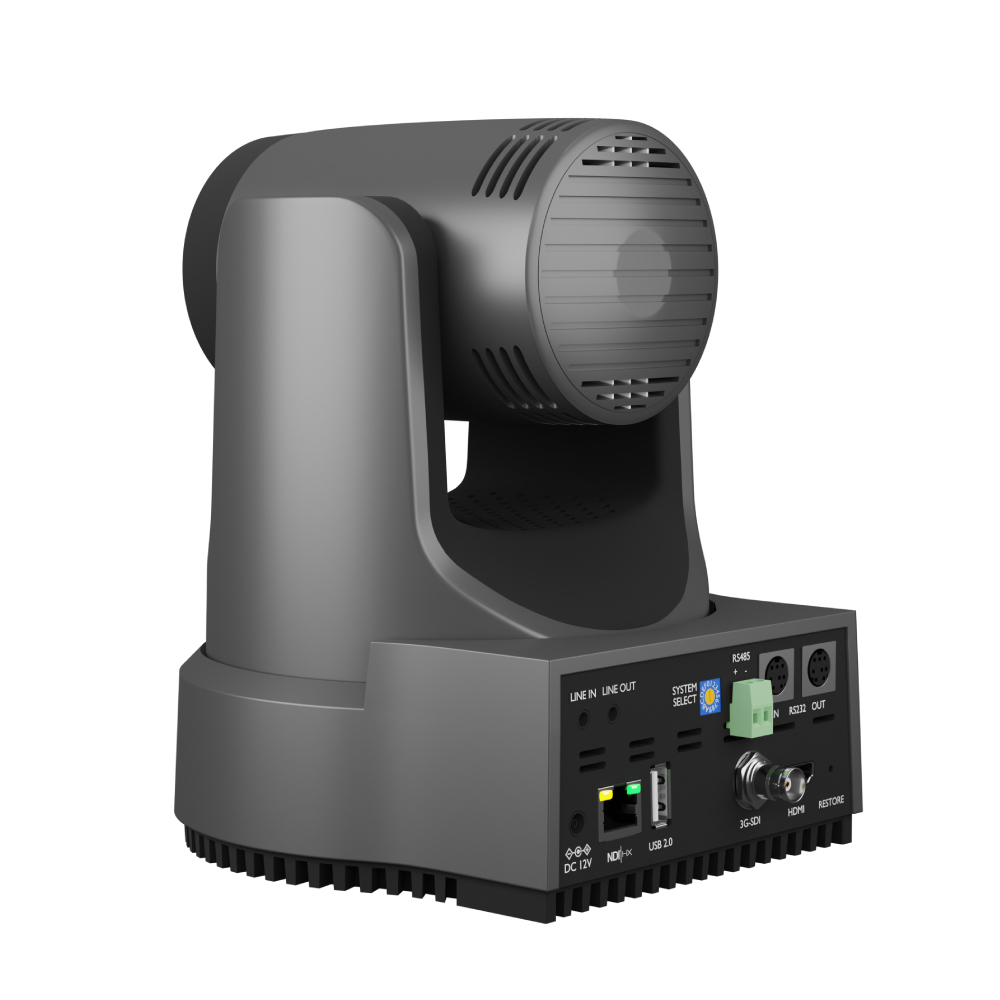 Move 4K Auto-Tracking PTZ Camera with 20X Optical Zoom and 60.7 Deg HFOV - Grey Left Back
